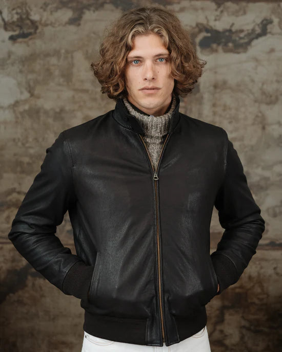 The Beaumont – Luxequir Signature Bomber in Deep Earth Leather Luxequir Vogue