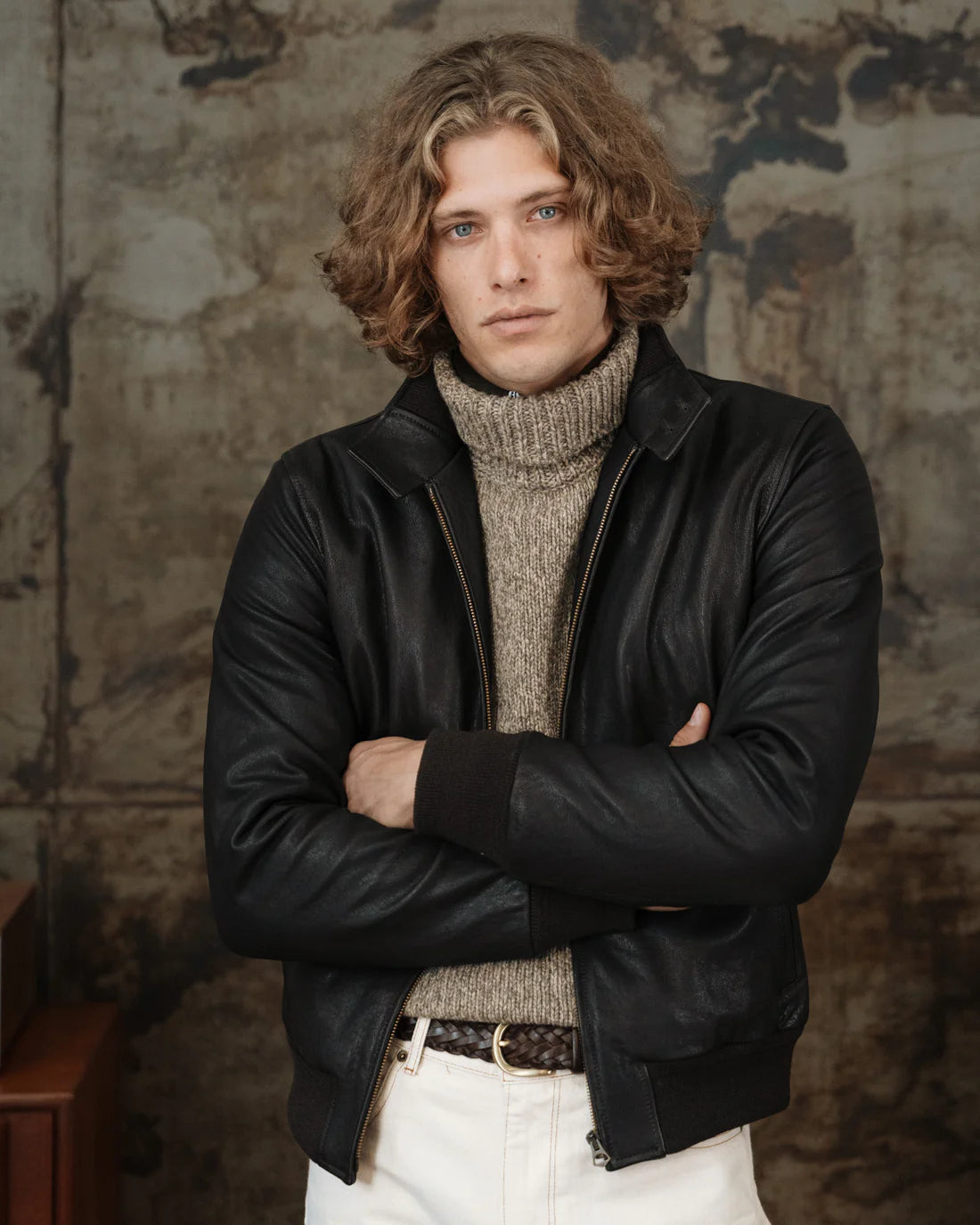 The Beaumont – Luxequir Signature Bomber in Deep Earth Leather Luxequir Vogue