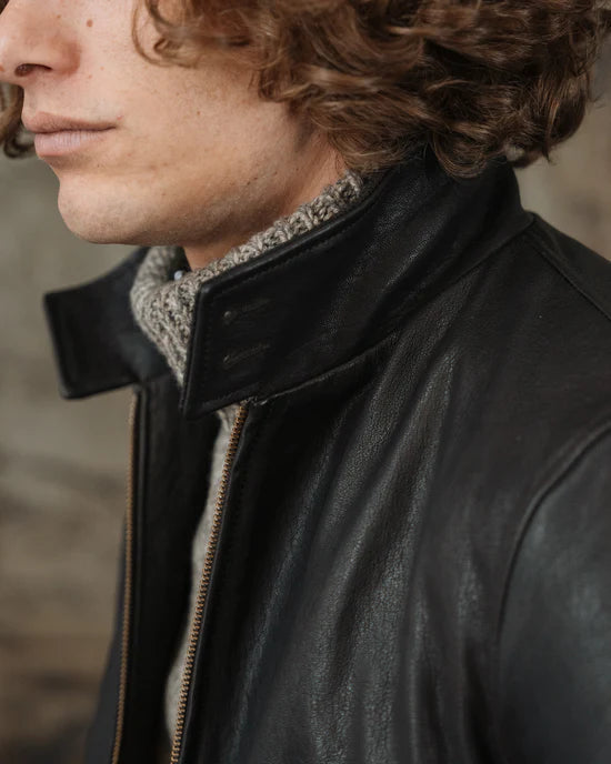 The Beaumont – Luxequir Signature Bomber in Deep Earth Leather Luxequir Vogue