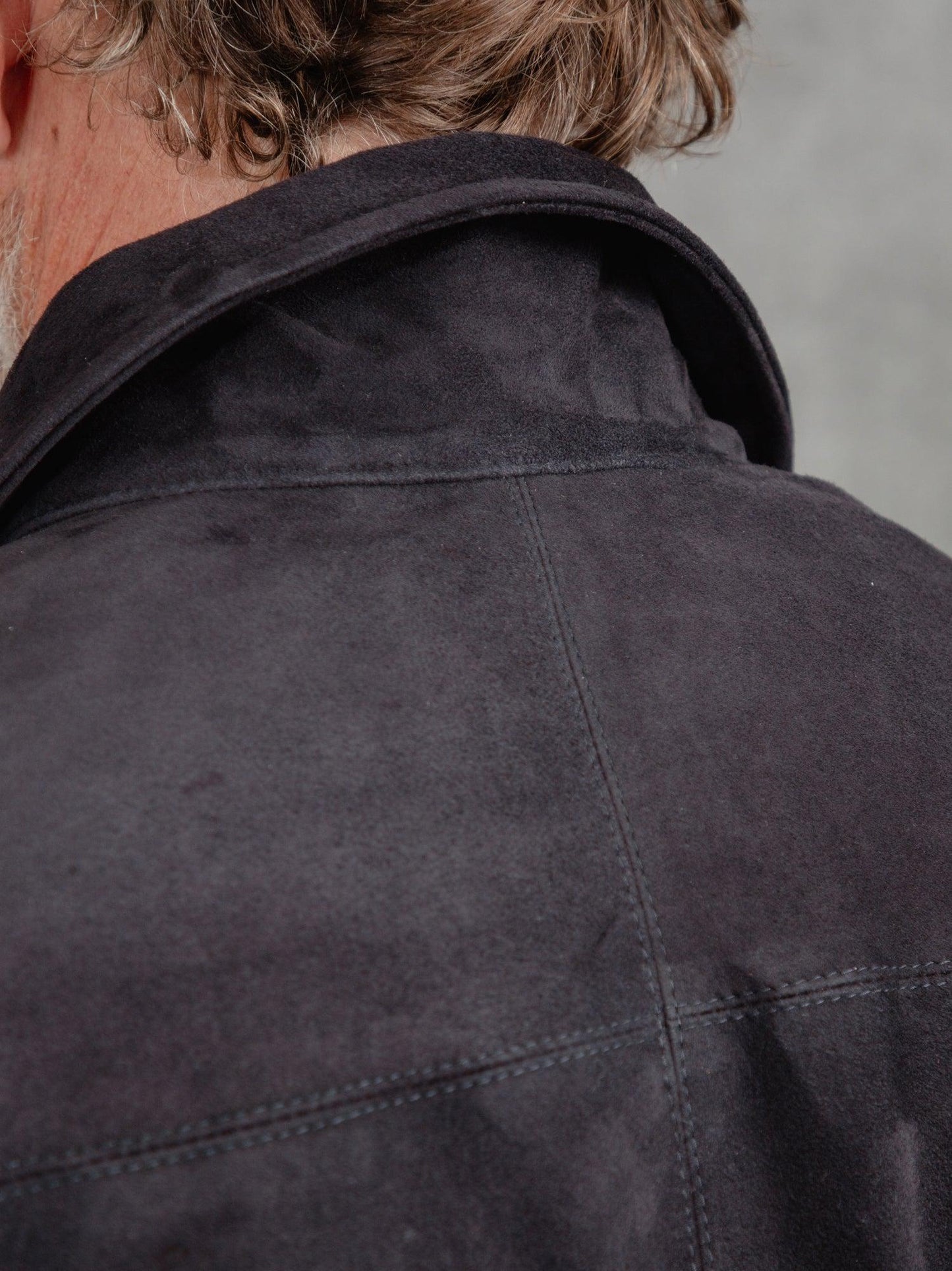 Westshore Ink Overshirt – Deep Black Suede Luxequir Vogue