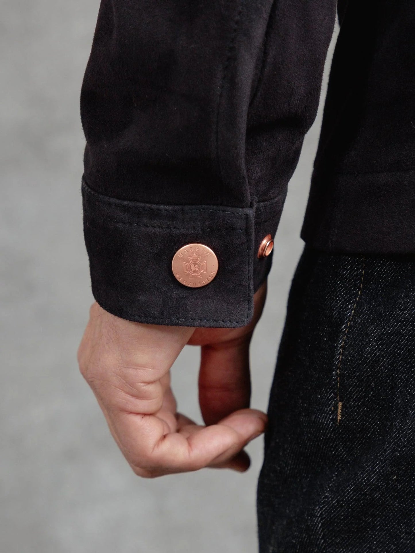 Westshore Ink Overshirt – Deep Black Suede Luxequir Vogue