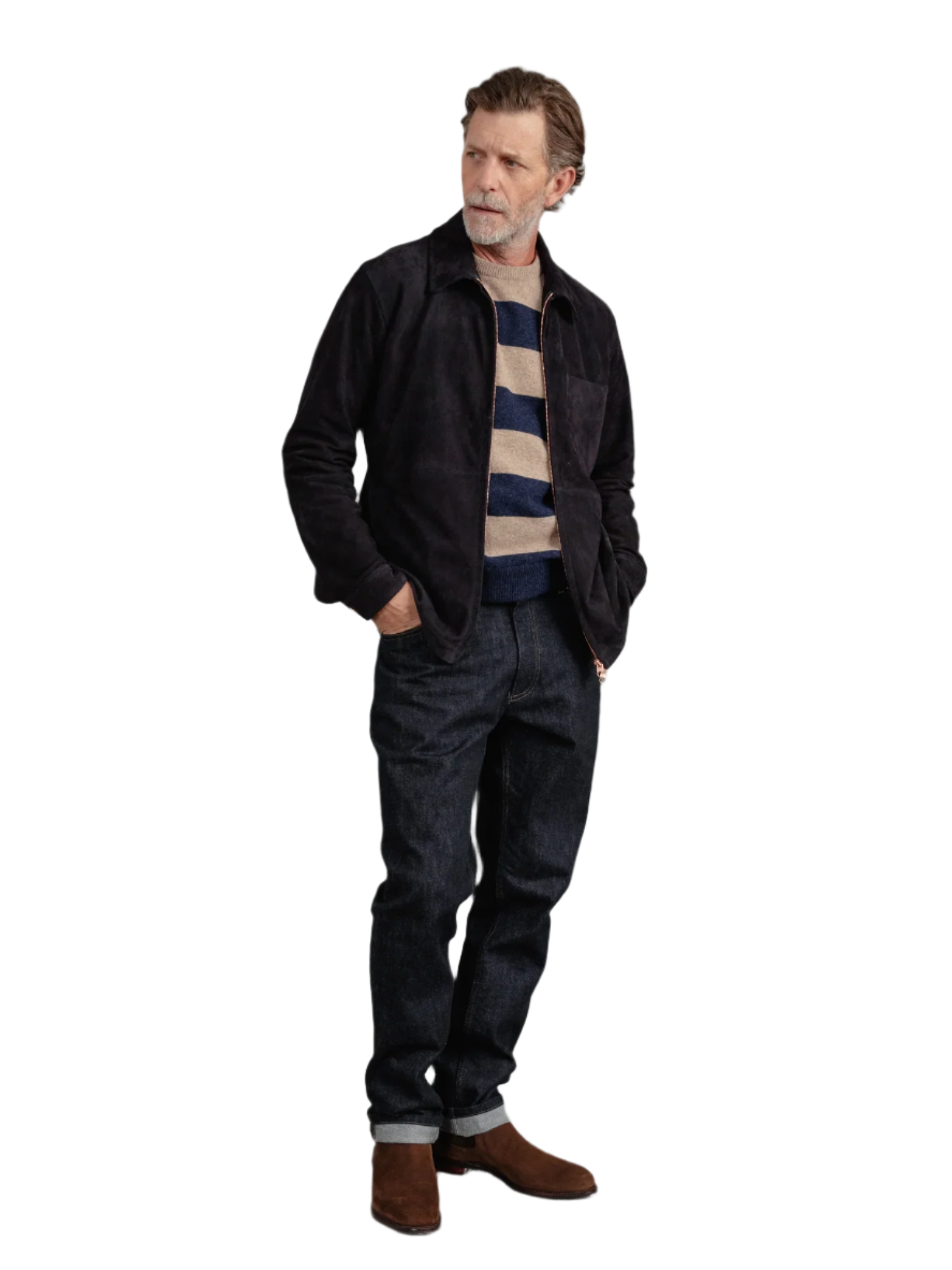 Westshore Ink Overshirt – Deep Black Suede Luxequir Vogue