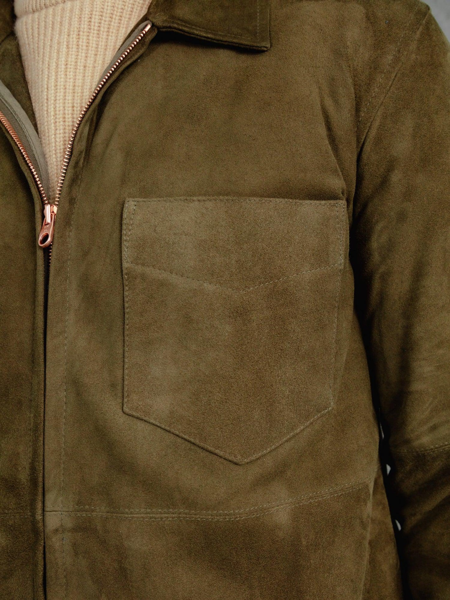 Moss Green Overshirt – Luxe Suede Edition Luxequir Vogue