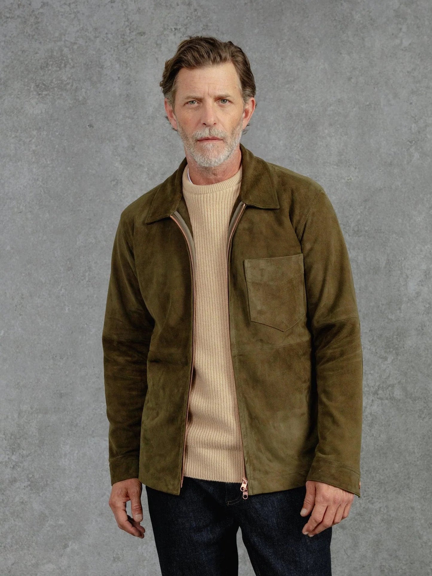 Moss Green Overshirt – Luxe Suede Edition Luxequir Vogue