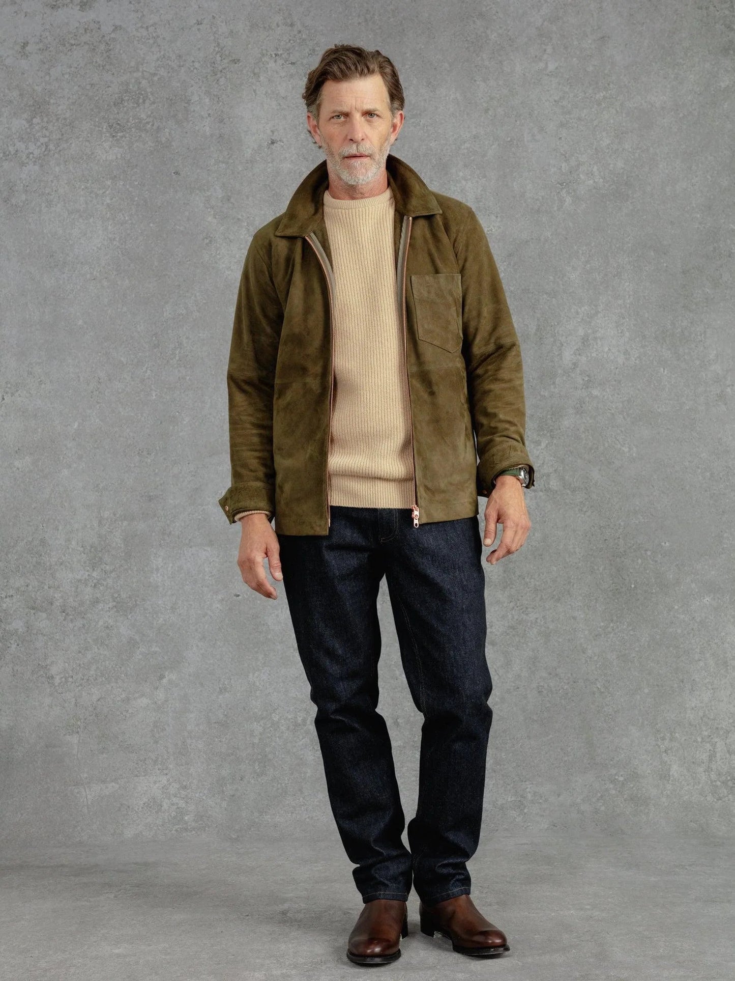 Moss Green Overshirt – Luxe Suede Edition Luxequir Vogue