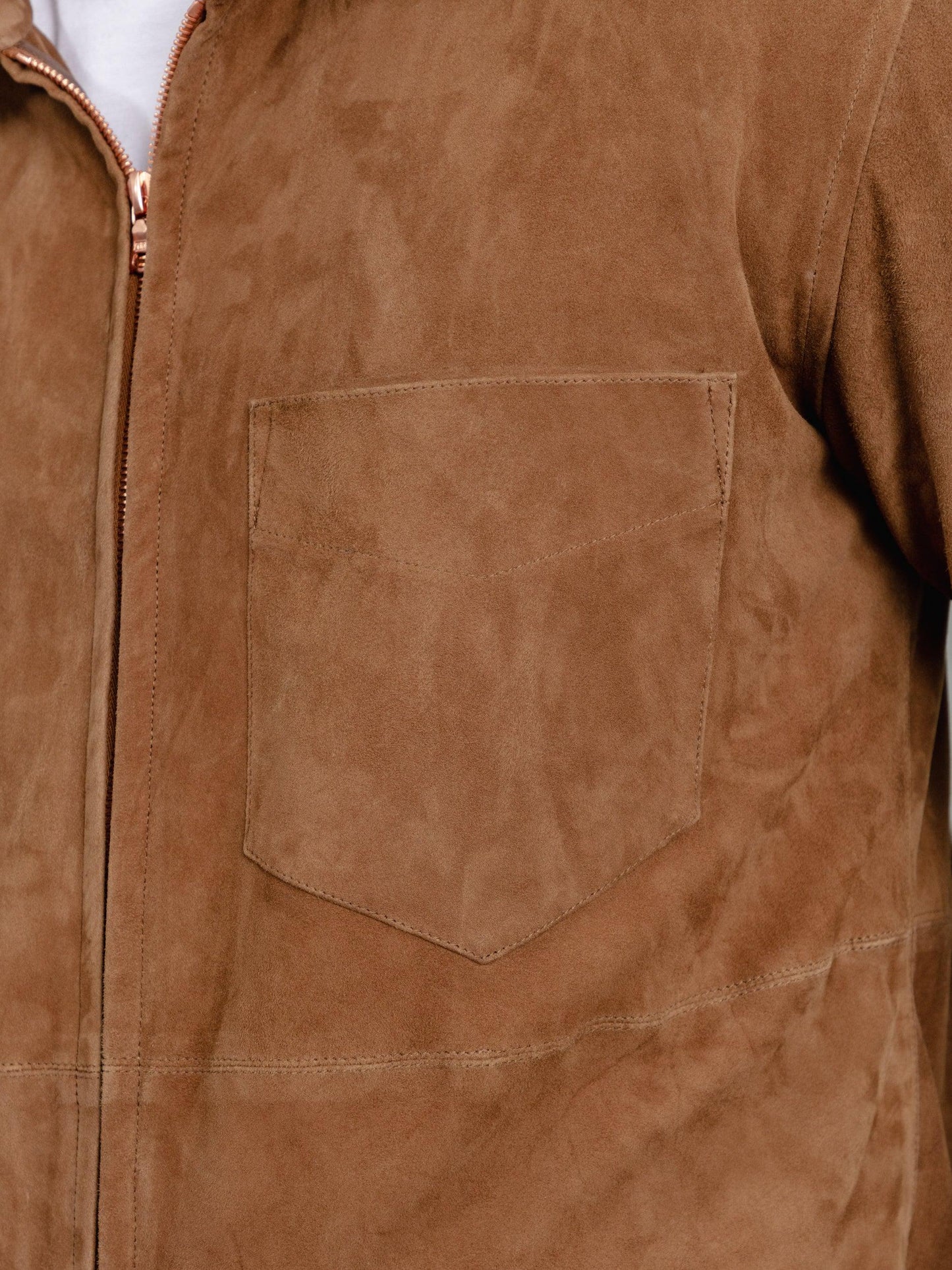 The Suede Panelled Overshirt – Luxe Tan Luxequir Vogue