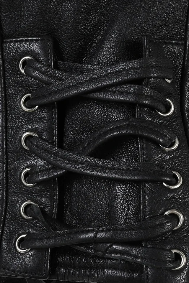Midwest Fringe Rider – Classic Black Leather Luxequir Vogue