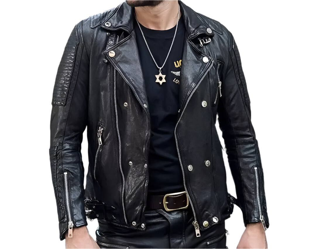 Black Rebel Biker – Premium Lambskin Leather Luxequir Vogue