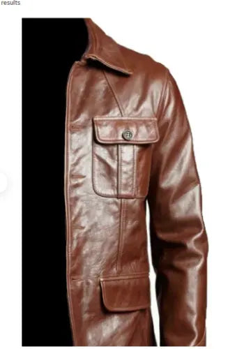 Vintage Authority – Men’s Classic Brown Leather Field Jacket Luxequir Vogue