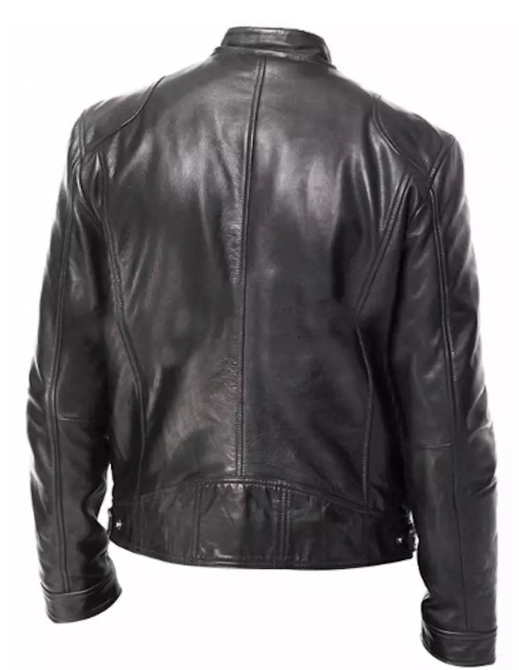 Night Rider Moto – Classic Biker Leather Jacket Luxequir Vogue