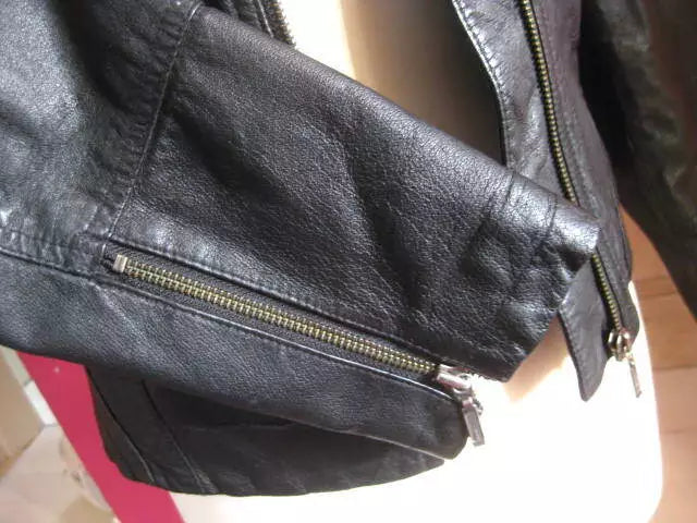 Luxequir-Leather Jacket biker racer buckles asymmetric zip Black soft real Luxequir Vogue