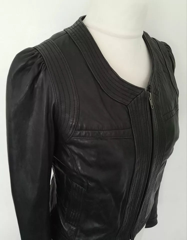 NEXT Nova Curve – Women’s Soft Real Leather Sculpted Jacket Luxequir Vogue