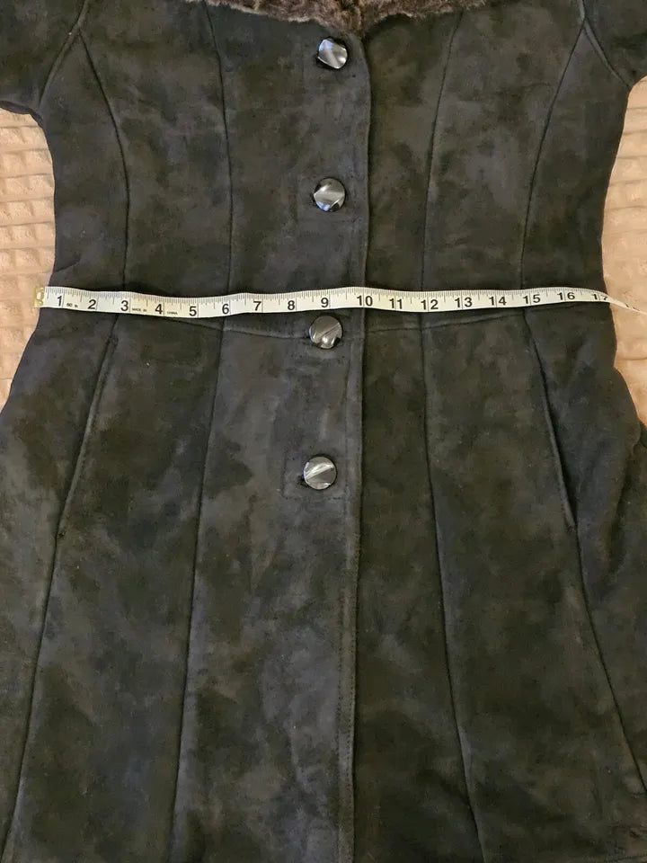 Luxequir-REAL 100% GENUINE SHEEPSKIN Shear ling Leather long Coat Luxequir Vogue