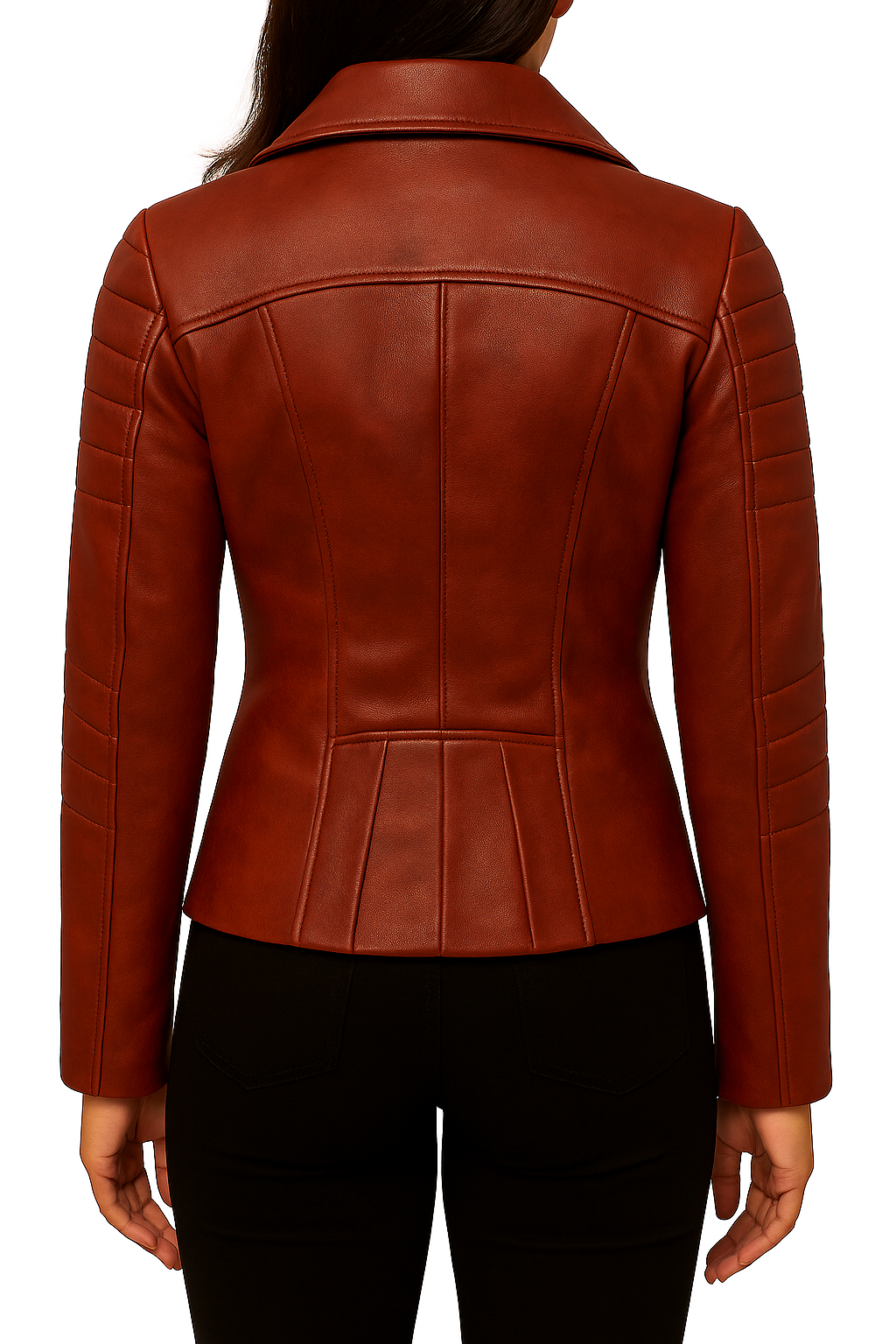 Rust Rebel – Women's Distressed Lambskin Biker Jacket Luxequir Vogue