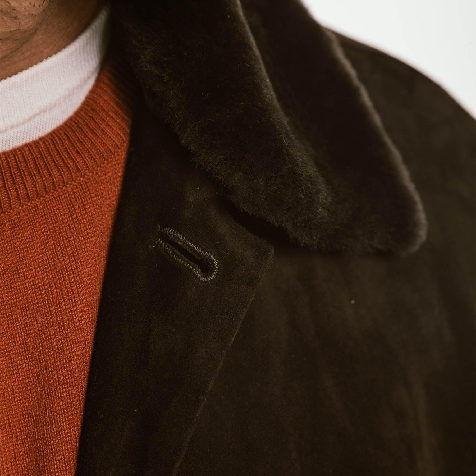 Luxequir Noir Crest – Suede Handmade Classic Blouson Jacket Luxequir Vogue