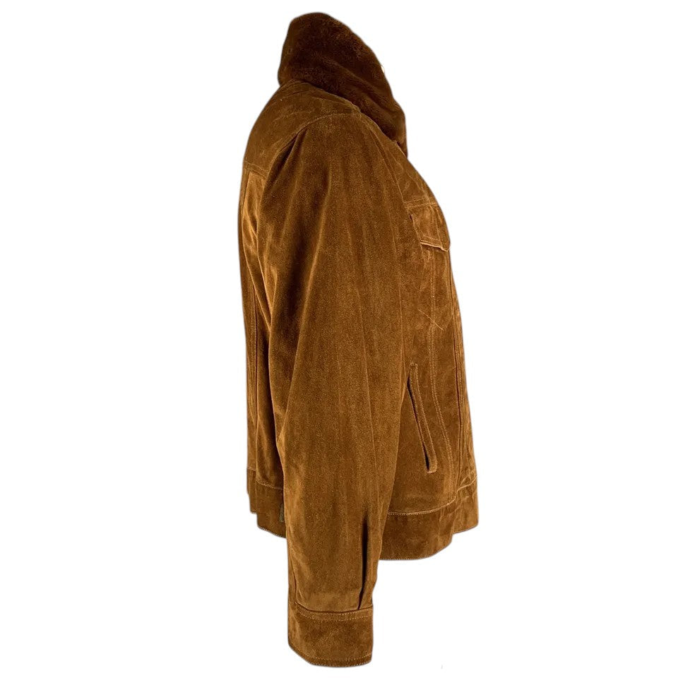 Sable Crest – Luxe Men’s Shearling-Collared Leather Jacket Luxequir Vogue