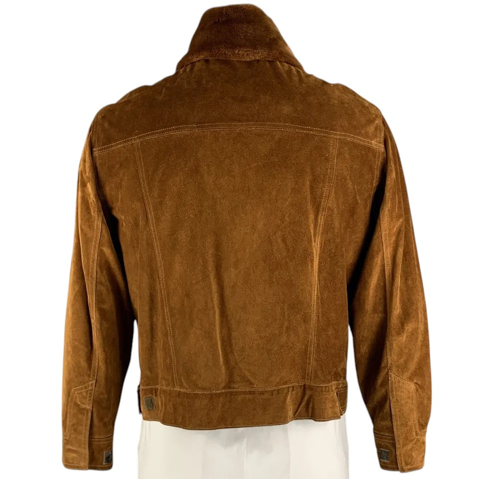 Sable Crest – Luxe Men’s Shearling-Collared Leather Jacket Luxequir Vogue
