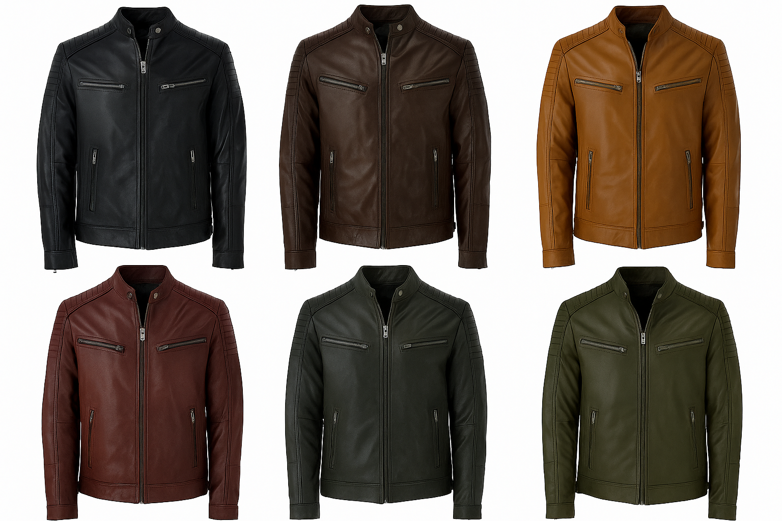 Shadowline – Men’s Quilted Shoulder Biker Leather Jacket Luxequir Vogue