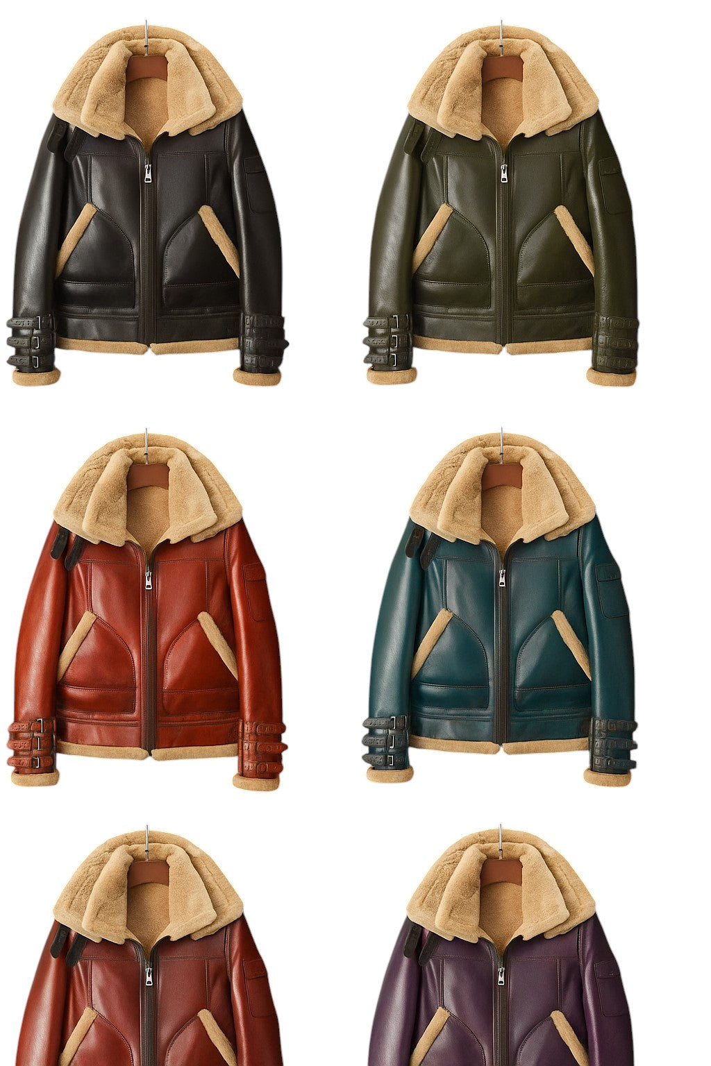 Storm Baron Men's Shearling-Lined Aviator Jacket - Stylish Leather Outerwear Luxequir Vogue