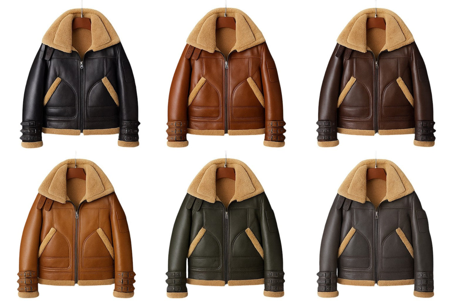 Storm Baron Men's Shearling-Lined Aviator Jacket - Stylish Leather Outerwear Luxequir Vogue