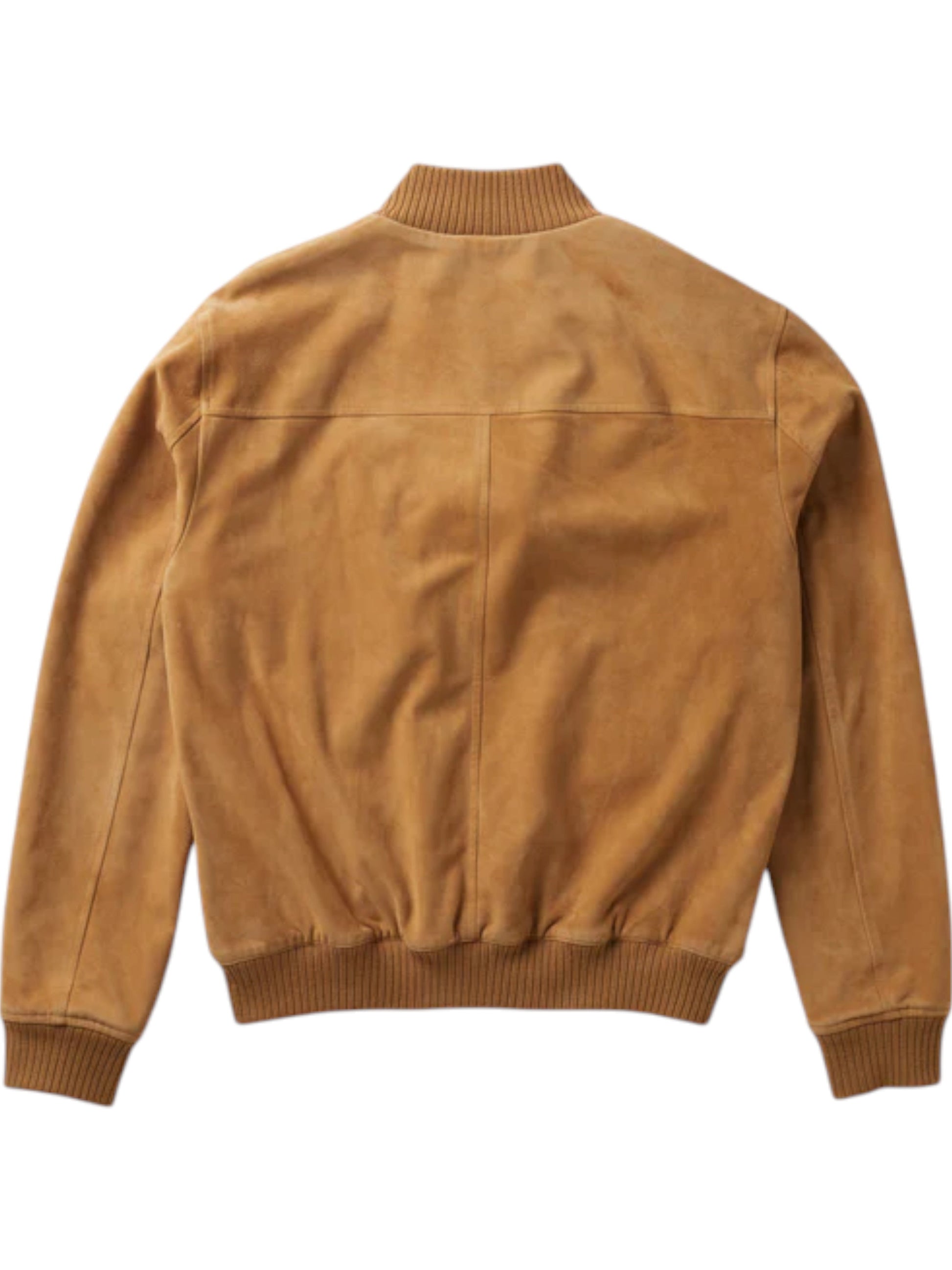 Tuscany Crest – Men’s Caramel Shearling Bomber Jacket Luxequir Vogue