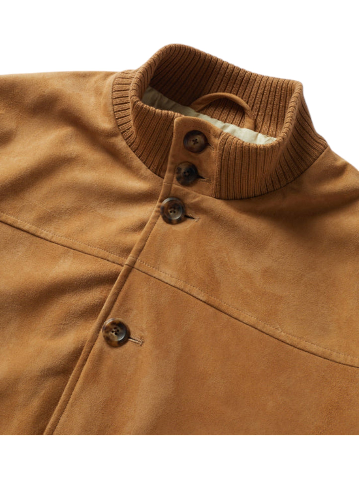 Tuscany Crest – Men’s Caramel Shearling Bomber Jacket Luxequir Vogue