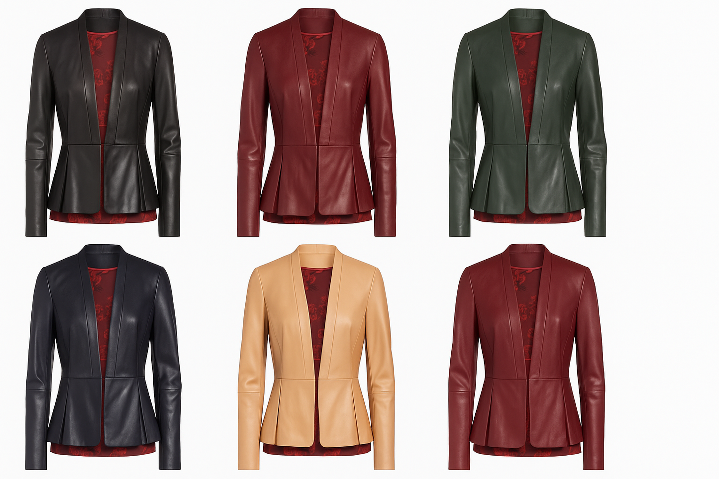 Verona Edge – Women’s Tailored Black Leather Blazer Luxequir Vogue
