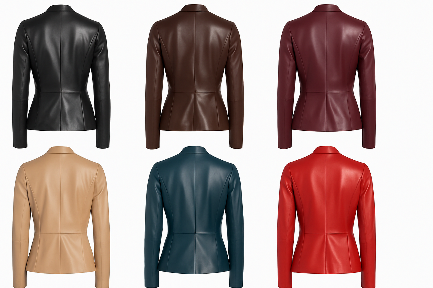 Verona Edge – Women’s Tailored Black Leather Blazer Luxequir Vogue
