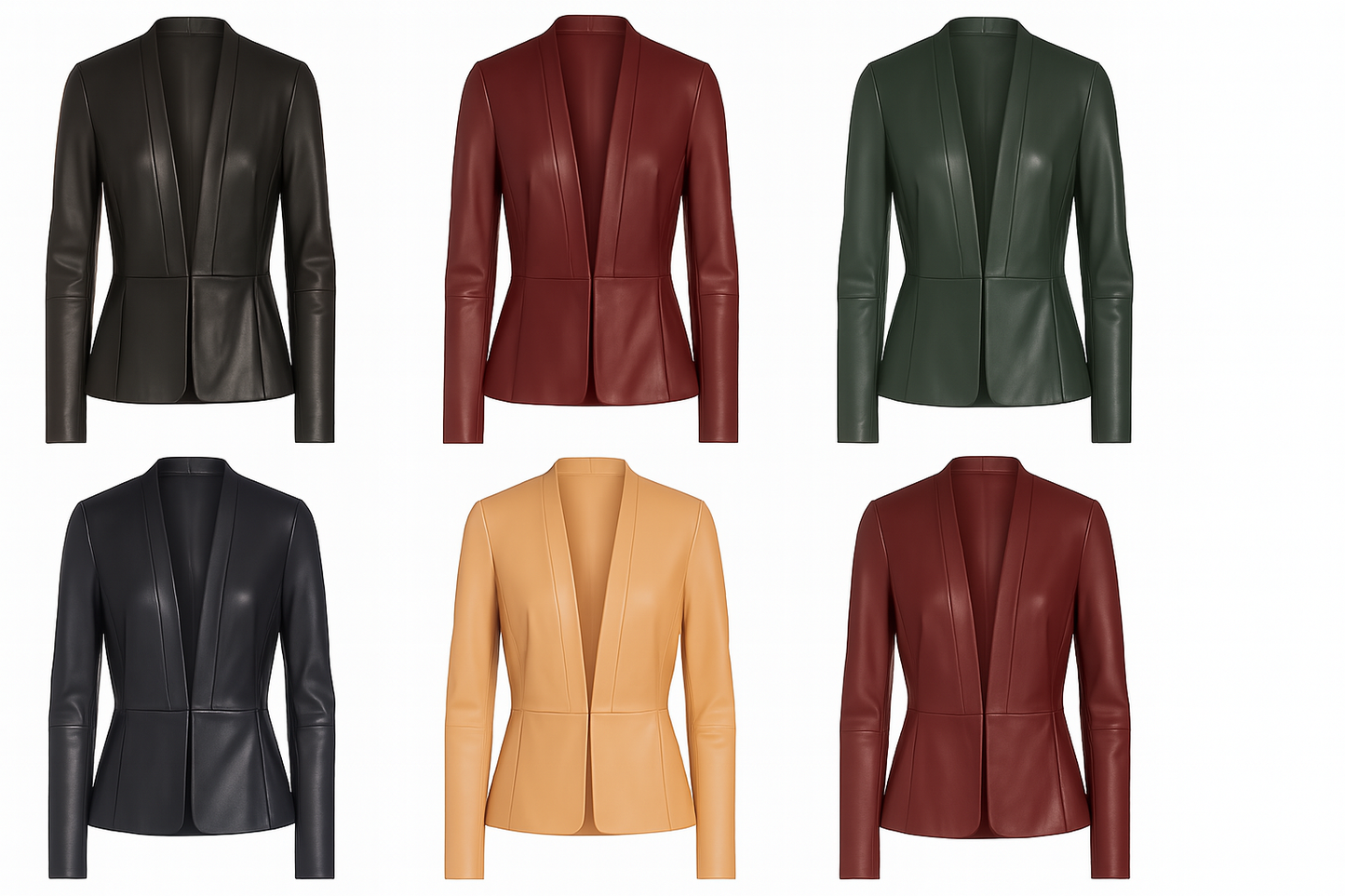 Verona Edge – Women’s Tailored Black Leather Blazer Luxequir Vogue