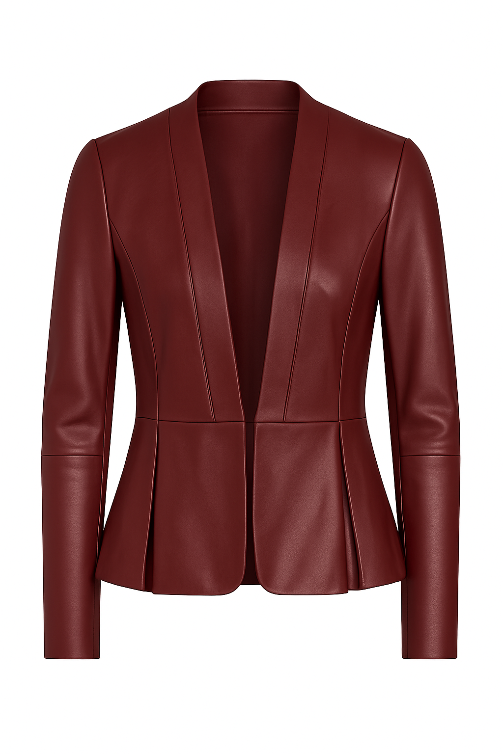 Verona Edge – Women’s Tailored Black Leather Blazer Luxequir Vogue