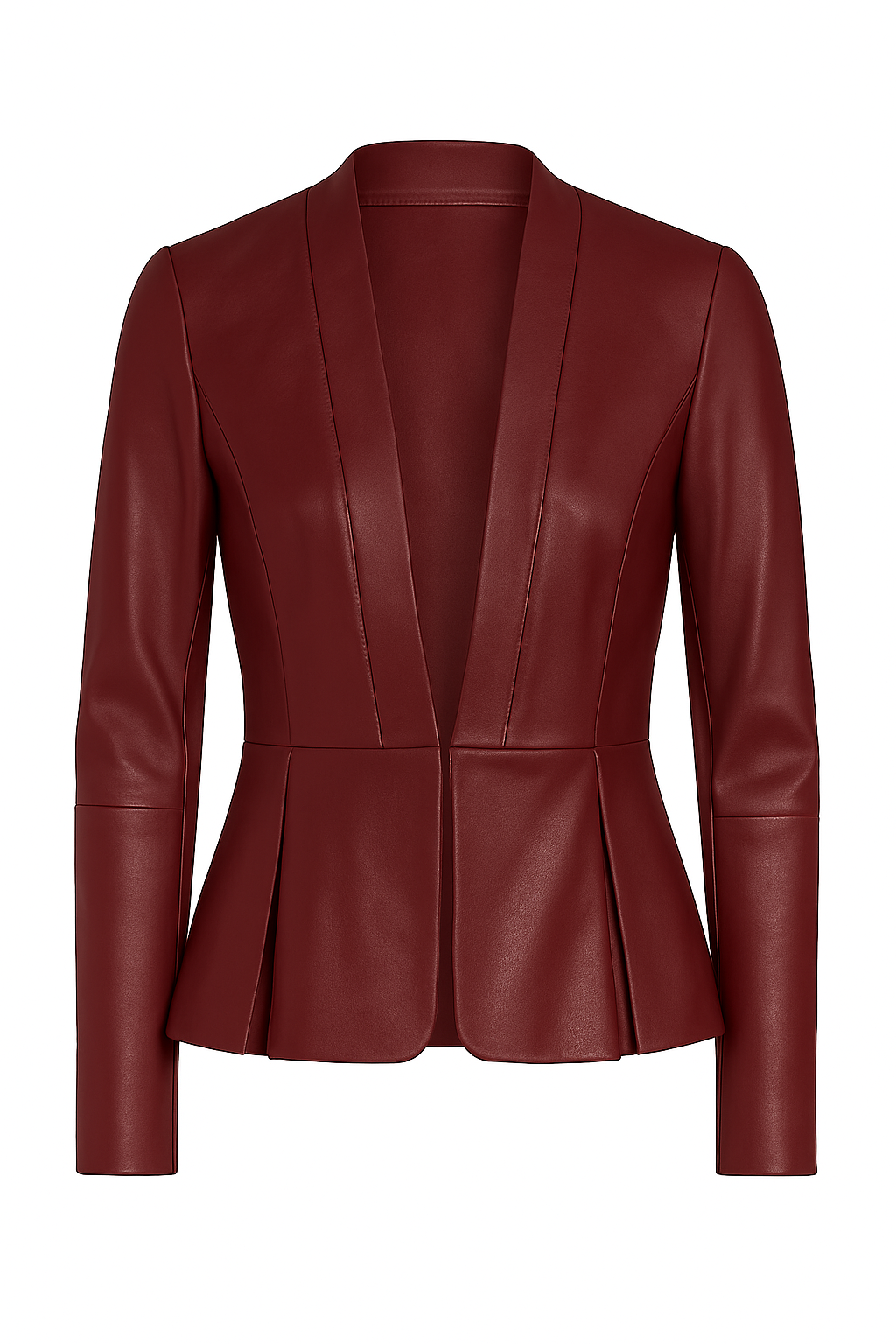 Verona Edge – Women’s Tailored Black Leather Blazer Luxequir Vogue