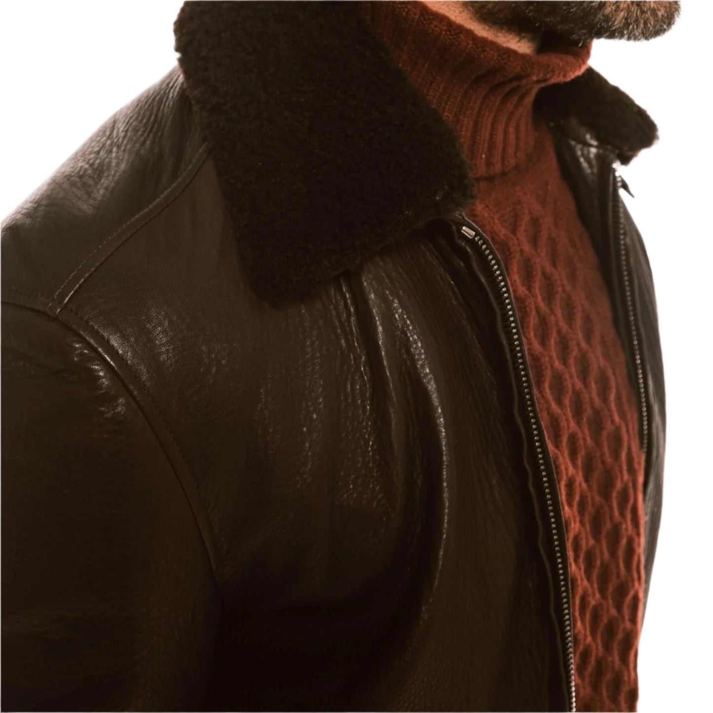 WILD LAMB SPORT JACKET – Brown Shearling Luxe Luxequir Vogue