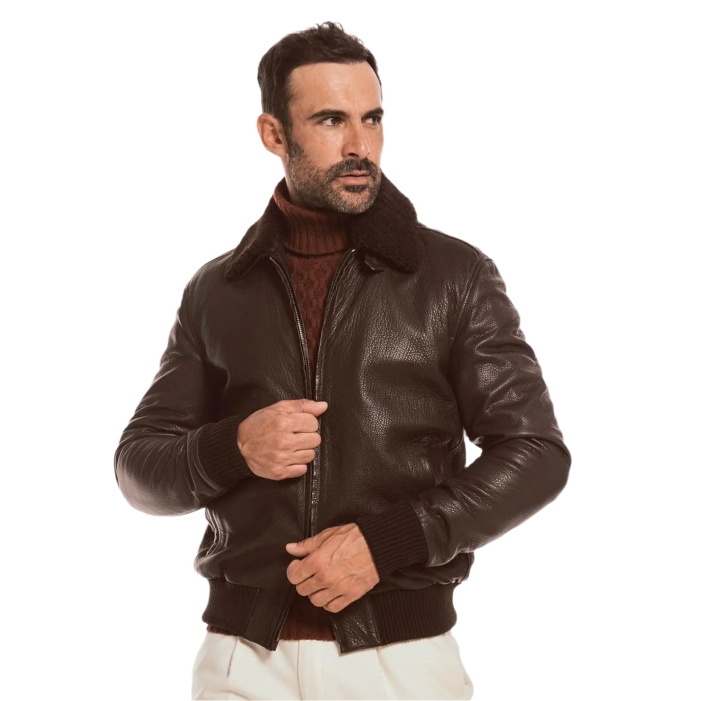 WILD LAMB SPORT JACKET – Brown Shearling Luxe Luxequir Vogue