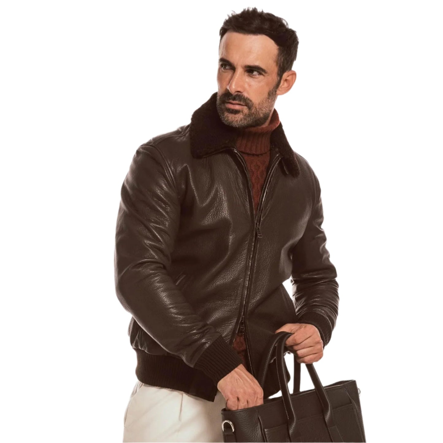 WILD LAMB SPORT JACKET – Brown Shearling Luxe Luxequir Vogue