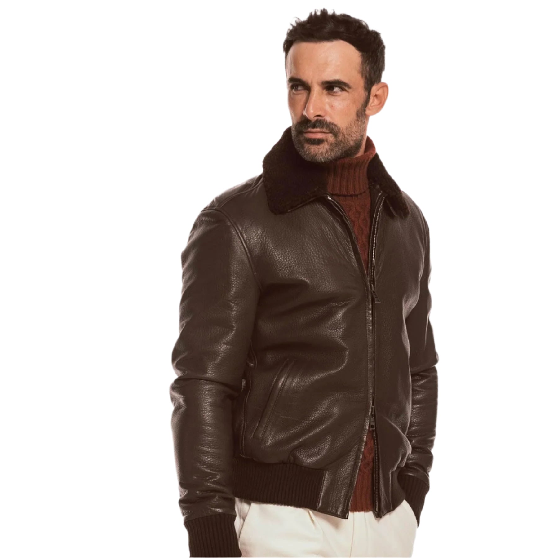 WILD LAMB SPORT JACKET – Brown Shearling Luxe Luxequir Vogue